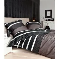 Janine Bettwäsche J. D., Mako-Satin, 3 teilig, Bettwäsche im Streifen-Design in verschiedenen Qualitäten