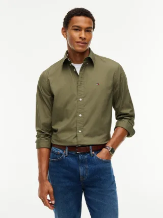 FLEX POPLIN SOLID RF SHIRT Ghost Fern - Gr. - S