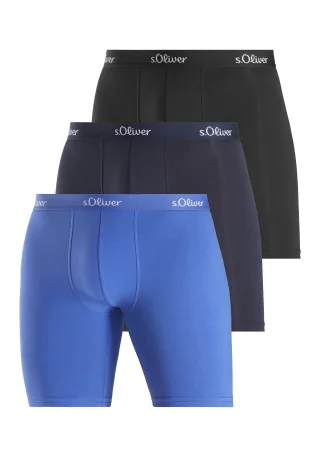 s.Oliver LM s.Oliver Boxer lg Basic 3x 3x blau sort - Gr. - S