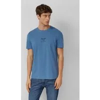 s.Oliver Kurzarmshirt T-Shirt Baumwoll-T-Shirt mit Crew Neck und Front-Print