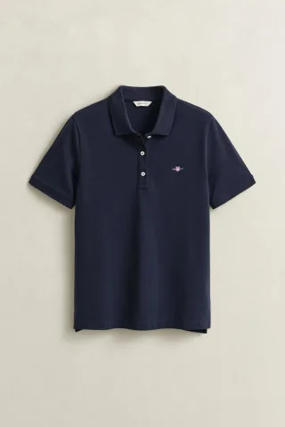 GANT - Shield Piqué Poloshirt evening blue - Gr. - M