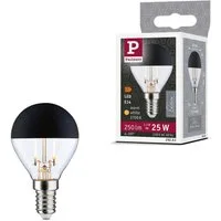 Paulmann LED-Leuchtmittel LED Tropfen Kopfspiegel 250lm E14 2700K 2,5W 230V schwarz matt, E14, 1 St., Warmweiß