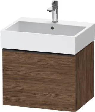 Duravit D-Neo Waschtischunterbau wandhängend Nussbaum dunkel Matt 584x442x440 mm - DE42710BD210000 DE42710BD210000