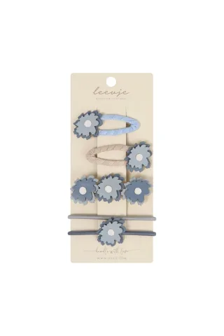 Leevje Haarspangen 'Blue Flowers Mix'