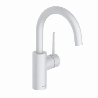 Kludi BOZZ Waschtischarmatur o. Ablaufg., seitl. Bedienung mattweiß, 380285376 380285376