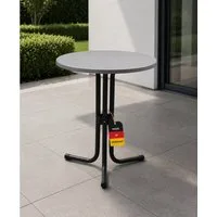 Gardissimo Gartentisch 60 cm rund Bistrotisch breit Made in Germany (Spar-Set, 1-St., 1 Tisch), kratzfest / wetterfest / pflegeleicht