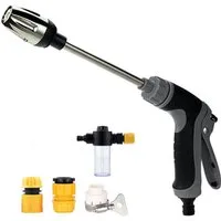 ibettertec Sprühmanschette Hochdruck-Spritzpistole für Garten, Autowäsche & Haustiere, (Multifunktions Gartenspritze für Reinigung und Bewässerung, 1-tlg., Multifunktions Spritzpistole für Garten, Auto und Terrasse), Hochdruck Spritzpistole mit Schau