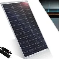 KESSER Solarmodul, (1-St), Solarpanel Monokristallin 18V Photovoltaik Solaranlage PV Anlage