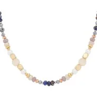 LEONARDO Charm-Kette Halskette Babsi, mit Sodalith - mit Cat´s Eye