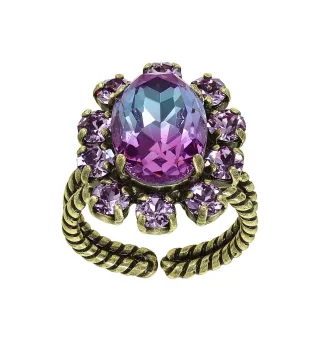 konplott - Ring - Artdecode blau/lila