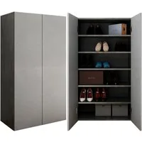 OTTO home Schuhschrank Pratiko Breite 63 cm, Höhe 114 cm, Schuhregal mit 6 Ebenen, Schuhkommode, 2 Türen, Platz für bis zu 15 Paar Schuhe