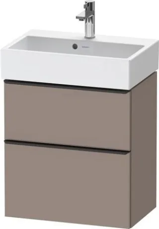 Duravit D-Neo Waschtischunterbau wandhängend Basalt Matt 584x372x625 mm - DE43290BD430000 DE43290BD430000