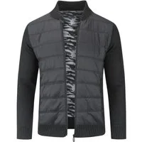 Allthemen Strickjacke Herren Patchwork-Design Cardigan mit Reißverschluss