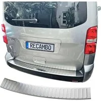RECAMBO Ladekantenschutz für Toyota ProAce, BJ ab 2016> Stoßstangenschutz, V2A rostfrei, Exklusive Optik, praktischer Schutz & perfekte Passform