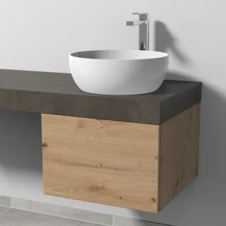 Sanipa Waschtischunterbau mit Auszug 2morrow (P2320) 340x500x520 Eiche-Natural-Touch P232085