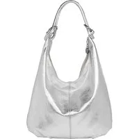 Caspar Schultertasche Damen Vintage Leder Tasche Hobo Bag - CLASSIC LINE - Modell No.617, 100% italienisches Veloursleder, samtig weich, angenehmer Tragekomfort