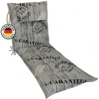 Gardissimo Liegenauflage K 778 für Gartenliegen 195x60x8 cm, (1 Auflage, 1 St., 1 Auflage), UV-beständig mit abnehmbaren Kopfkissen