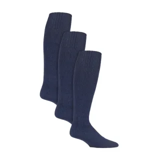 3er-Pack Fischer-Socken | Lange Wollstiefelsocken für Männer | Knielange Angelsocken
