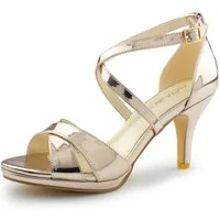 White Lady 922 light-gold Spiegel High-Heel-Sandalette