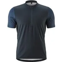 Gonso Radtrikot Adventure Jersey Halfzip M Herren Fahrradtrikot kurzarm, Rückentasche mit RV, Quick-Dry, Slim Fit