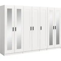 Home affaire Kleiderschrank Farmsen, Schlafzimmerschrank, Garderobe, Schrank (Schrank-Kombi, Schlafzimmer, Garderobenschrank, Flur) Set best. aus: 3 Kleiderschränken, individuell platzierbar