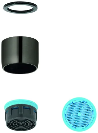 GROHE Mousseur 13928 DFK A 15l/min 3 bar Kalkschutz M22x1 hard graphite gebürstet, 13928AL0 13928AL0