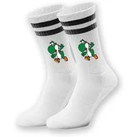 Youth Designz Tennissocken Unisex Socken "Yoshi Game" Aufdruck lustig Geschenk Statement mit verstärkter Verse und Zehenbereich