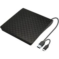 XLYNE Externer Blu-ray Brenner USB 2.0, Blu-ray, DVDR, CDR, extern, Slim Blu-ray-Laufwerk (USB A, BD 6x/DVD 8x/CD 24x, Einfache Installation: Plug & Play)