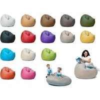 sunnypillow Sitzsack mit Styropor Füllung Outdoor & Indoor für Kinder und Erwachsene