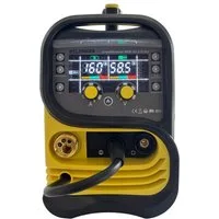 WELDINGER Schutzgasschweißgerät Set MIG/MAG-Schweißinverter MEW 161 SYN eco MAG-Set 1 Fülldraht 0,8 mm, 30 - 160 A, 8-tlg., Arbeitslicht