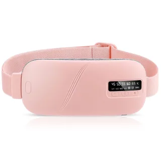 IPRee Abdominal Massager, USB Rechargeable with LED Display, 5 Adjustable Settings, Portable HeatingWaist Massage for