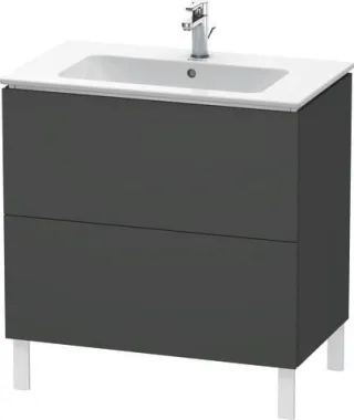 Duravit L-Cube Waschtischunterbau bodenstehend Graphit Matt 820x481x704 mm - LC662604949 LC662604949