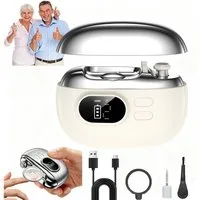 ibettertec Nagelknipser Elektrischer Nagelknipser Set mit Lupe,LED-Licht,schrägem Knipser, LED-Licht & Nagelschuppen-Auffangbehälter für Senioren und Erwachsene