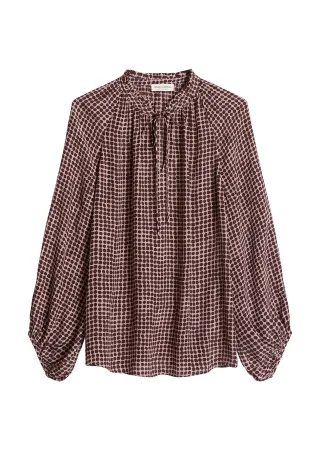 Marc OPolo Casual - Boho-Bluse relaxed Dark Red - Gr. - 34
