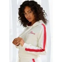 Vivance Hoodie (1-tlg) mit "Cherie" Stickerei und seitlichen Streifen am Ärmel, Loungewear