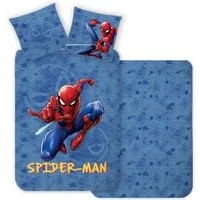 BrandMac Kinderbettwäsche Marvel Spider-Man Wende-Bettwäsche Set "Action" 135x200cm 80x80cm, 1 teilig, Langlebig