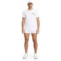 Versace Jeans Couture Print-Shirt T-Shirt Logo-Print Doppelte Nähte am Saum für bessere Formstabilität