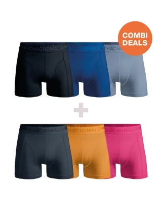 Muchachomalo Herren Boxershorts – 3+3 Stück – Herren Unterhosen
