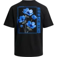 Neverless Oversize-Shirt Herren T-Shirt - Lumineus - Oversized Relaxed Fit Printshirt Sommer mit Print