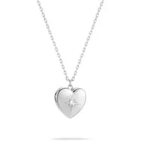 Tamaris Lange Kette Schmuck Geschenk Edelstahl Halskette Herz Medaillon zum öffnen