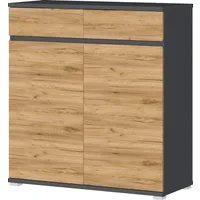 GERMANIA Schuhschrank Lissabon Breite 96 cm, verstellbare Böden, griffloses Design, Made in Germany