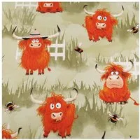maDDma Stoff Baumwollstoff mit Kindermotiven Halbmeterware ab 0,5x1,6m breit, Motiv 8