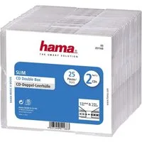 Hama CD-Hülle Hama CD Hülle 00051168 2 CDs/DVDs/Blu-rays Transparent Polystyrol 25 S