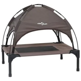 VidaXL Hundebett braun 48 cm, 61 cm, 48 cm