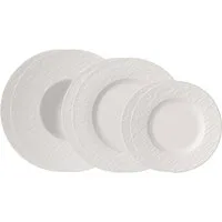 Villeroy & Boch Teller-Set Manufacture Rock Tellerset (6-tlg), 2 Personen, Porzellan, Premium Porzellan