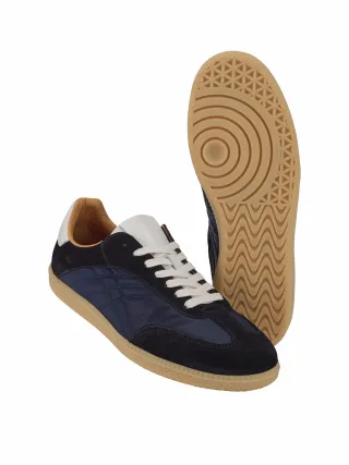 Mey & Edlich Herren Velejador-Sneaker Blau 60 % Leder, 40 % Textil