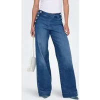 ONLY High-waist-Jeans ONLMADISON HW BUTTON WIDE DNM GEN769NOOS