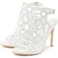 LASCANA Belle Affaire Sandalette mit Cut-Outs, High-Heel-Sandalette verführerischer Sommerschuh in Lack-Optik, Sandale