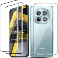 SmartUP Smartphone-Hülle + 2X Schutzglas für Xiaomi Poco M8 Pro Panzerfolie Display Case Screen 6,77 Zoll, kompletter Rundumschutz