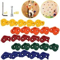 Clanmacy Klettergriff Klettergriffe für Spielturm Kletterwand Klettersteine Boulderwand (10-St)